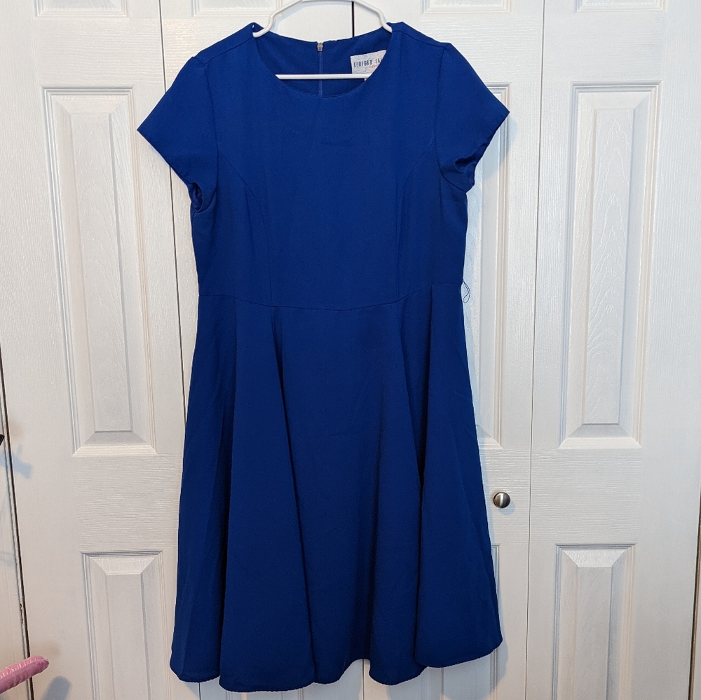 Bedford Fair Electric Blue Shift Dress